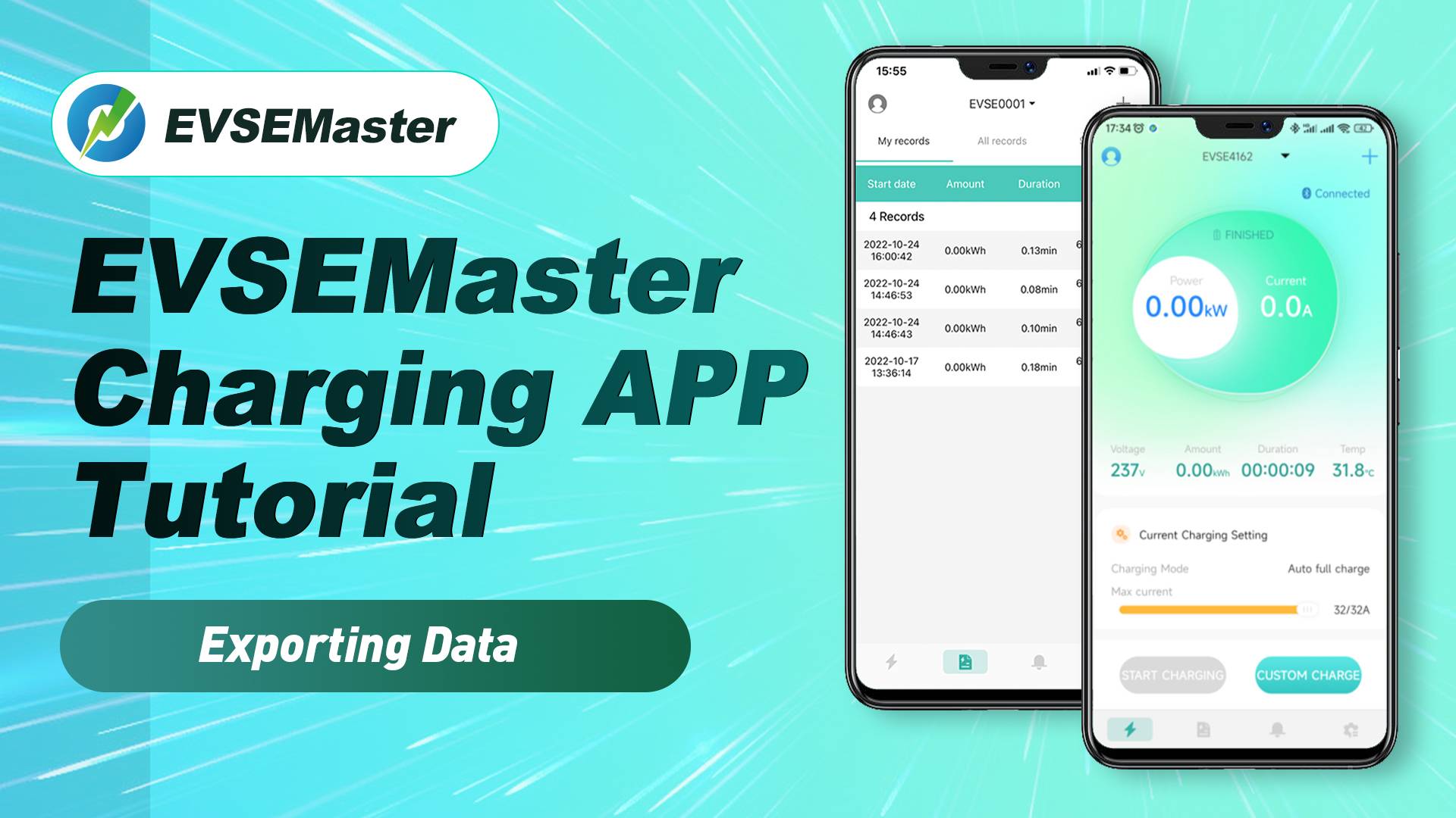 EVSEMaster Charging APP Tutorial -- Exporting Data - cover