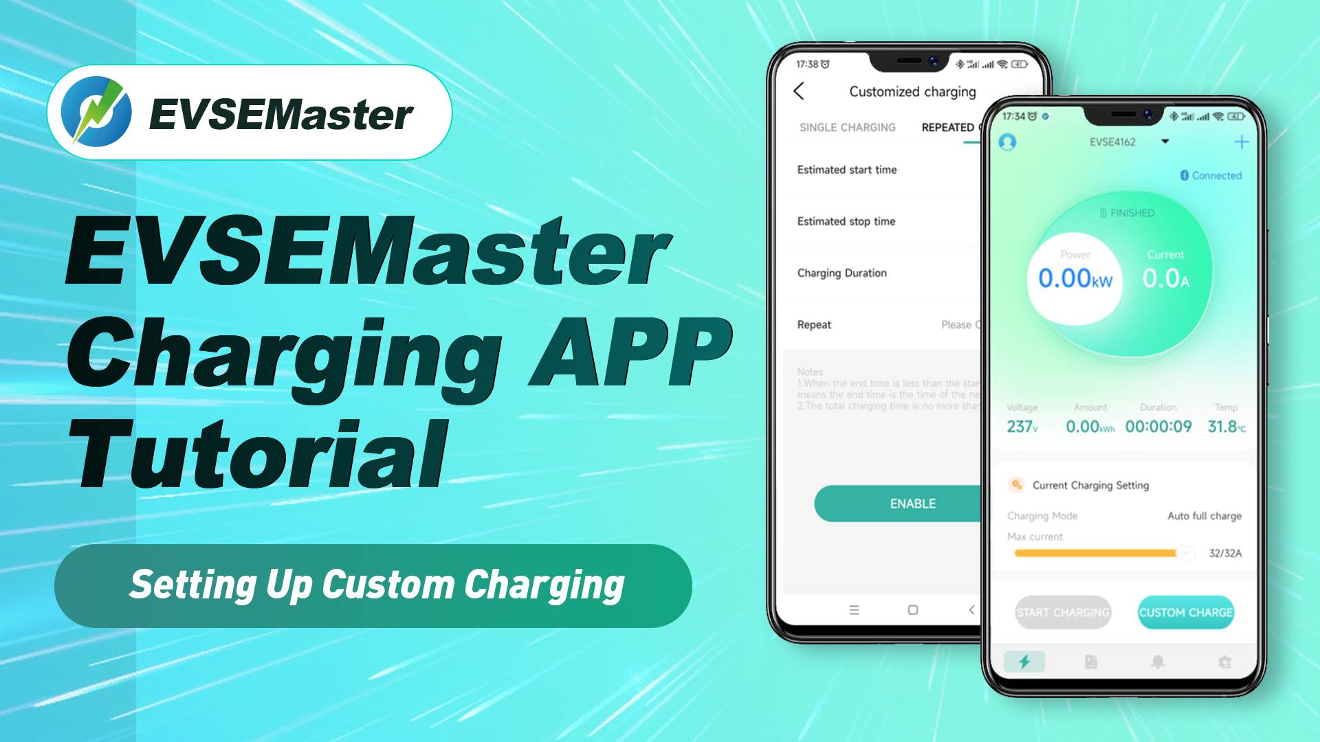 EVSEMaster Charging APP Tutorial -- Setting Up Custom Charging - cover